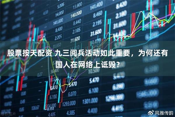 股票按天配资 九三阅兵活动如此重要，为何还有国人在网络上诋毁？
